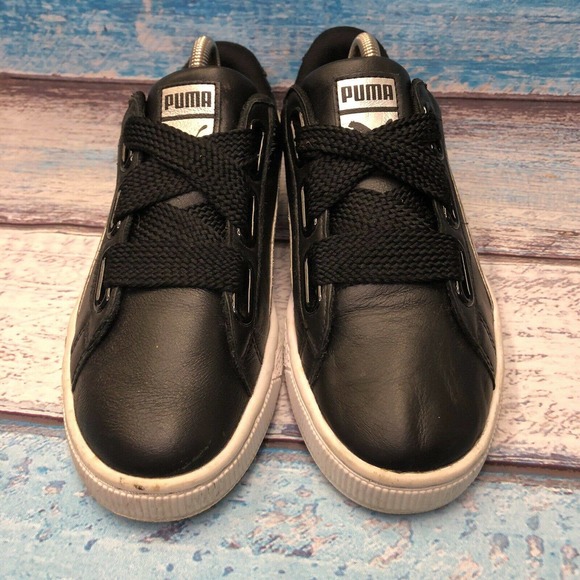 Womens Puma Basket Heart Glitter Sneakers Size 8 - Picture 4 of 8